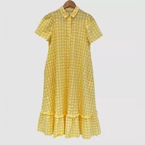 Lisa Marie Fernandez Yellow Checkered Dress